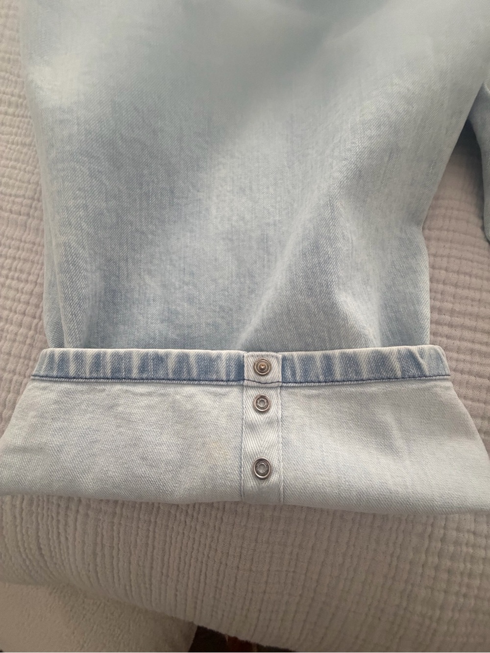 Tibi Light Wash Sid Wide-Leg Jeans - Picture 6 of 8